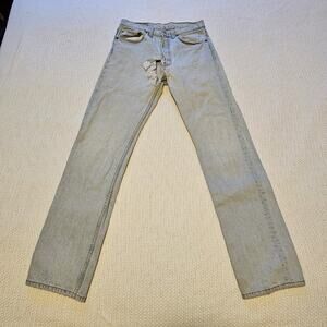 Vintage Levis 501 Buttonfly Mens Jeans Thrashed Distressed Tag Size 32 34 READ